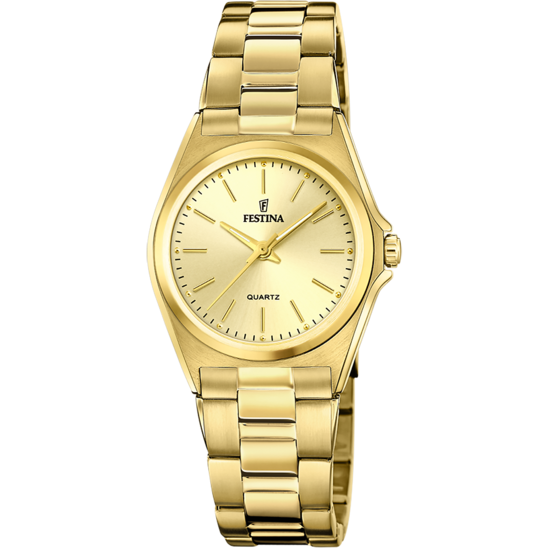 MONTRE FESTINA ACIER CLASSIQUE F20557/3 CHAMPAGNE, BRACELET EN ACIER, FEMME