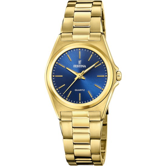 MONTRE FESTINA CLASSICS F20557/4 BLEU, BRACELET EN ACIER, FEMME