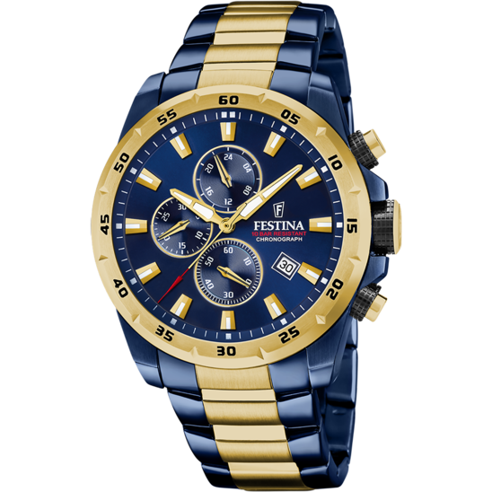 RELOJ FESTINA F20564/1 AZUL CORREA DE ACERO, HOMBRE