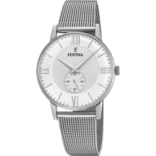 RELOJ DE HOMBRE FESTINA RETRO F20568/2 CON ESFERA PLATEADA