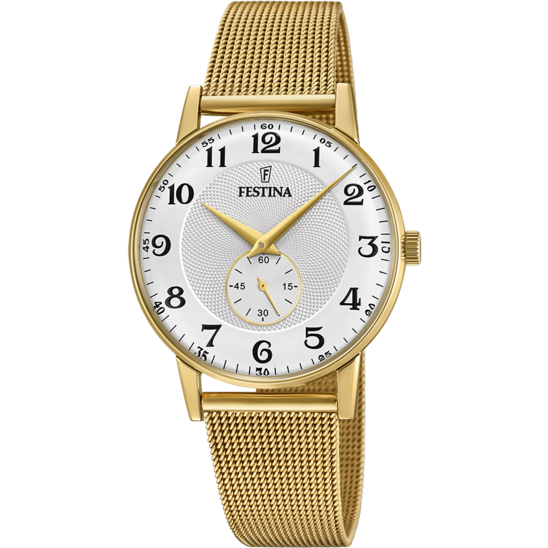 RELOJ FESTINA AUTOMATICO F20479/1 DORADO, CORREA DE ACERO, HOMBRE