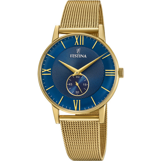 FESTINA HEREN BLAUW STAAL HORLOGE ARMBAND F20569/3