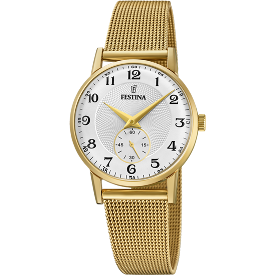 FESTINA WATCH F20573/1 SILVER STEEL STRAP, WOMEN'S