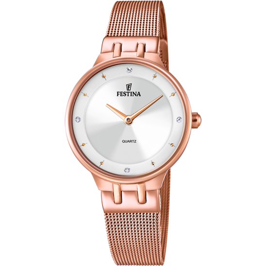 FESTINA DAMEN UHR MADEMOISELLE F20599/1 EDELSTAHL ARMBAND