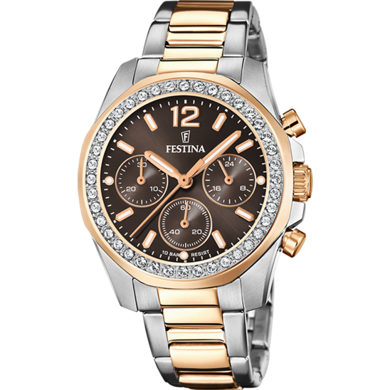 RELOJ DE MUJER FESTINA RAINBOW F20608/1 CON ESFERA MARRÓN