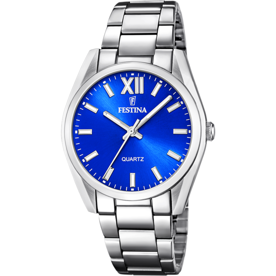 RELÓGIO FESTINA F20622/E COLEÇÃO ALEGRIA, AZUL CORREIA DE AÇO, MULHER