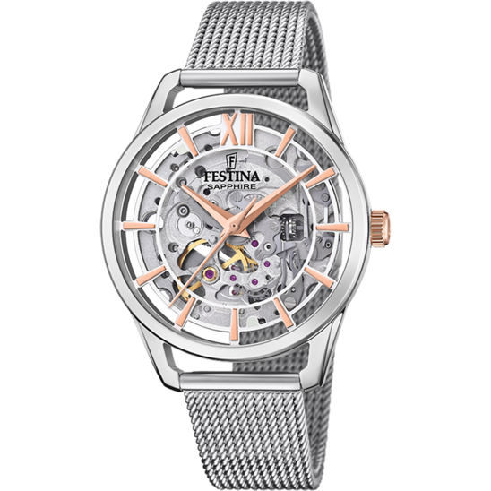 RELOJ DE MUJER FESTINA AUTOMATIC SKELETON F20627/1 