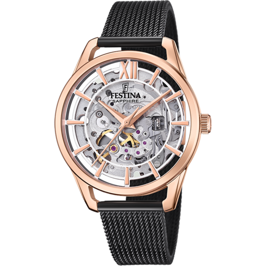 RELOJ DE MUJER FESTINA AUTOMATIC SKELETON F20628/3 