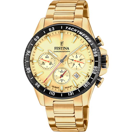 FESTINA HERREN UHR TIMELESS CHRONOGRAPH F20634/6 EDELSTAHL 316L ARMBAND