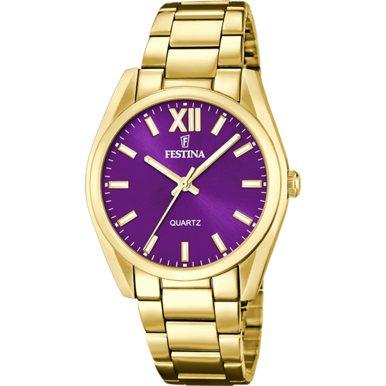 FESTINA WATCH F20640/3 PURPLE STAINLESS STEEL 316L STRAP, WOMEN'S