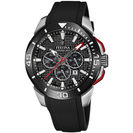 MONTRE FESTINA CHRONO BIKE F20642/4 NOIR, BRACELET CAOUTCHOUC, HOMME