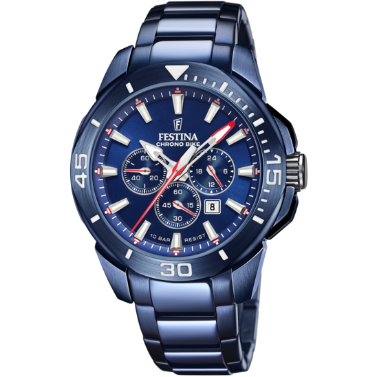 FESTINA WATCH SPECIAL EDITIONS F20643/1 BLUE STAINLESS STEEL STRAP 316L, MEN.