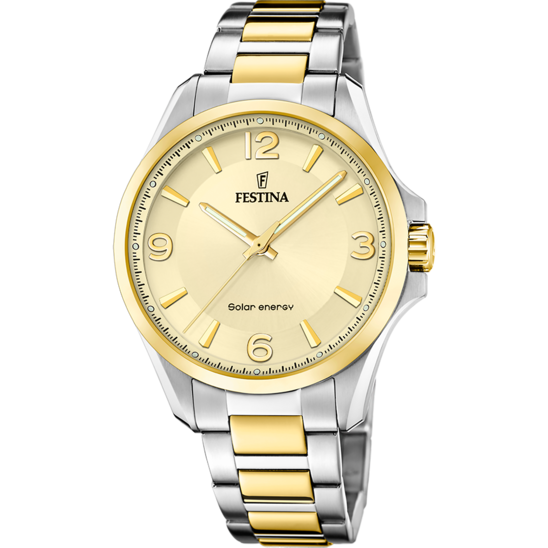 FESTINA SOLAR ENERGY F20657/2 CHAMPAGNE ACERO INOXIDABLE 316L, HOMBRE