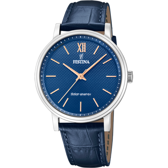 Festina Solar Energy F20660/4 Azul Cuero, Hombre