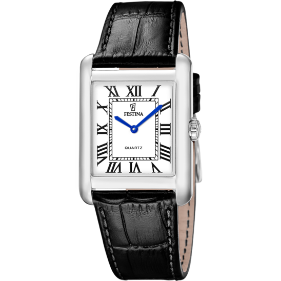 Montre Festina On The Square F20771/1 Gris, Bracelet D’ Cuir, Homme Montre Festina On The Square F20771/1 Gris, Bracelet D’ Cuir, Homme