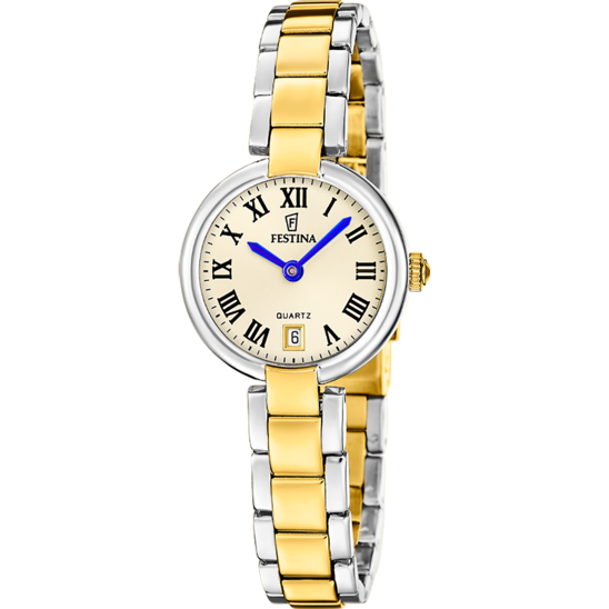 Reloj Festina Mademoiselle F20785/2 Dorado Brazalete De Acero, Mujer