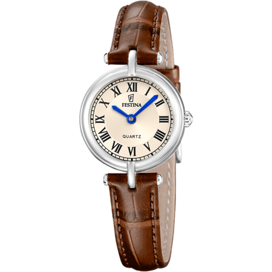Reloj Festina Mademoiselle F20787/2 Dorado Correa De Cuero, Mujer