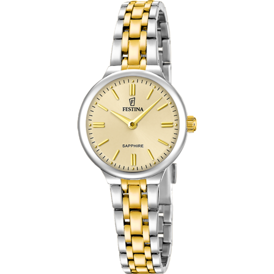 Reloj Festina Mademoiselle F20792/2 Dorado Brazalete De Acero, Mujer