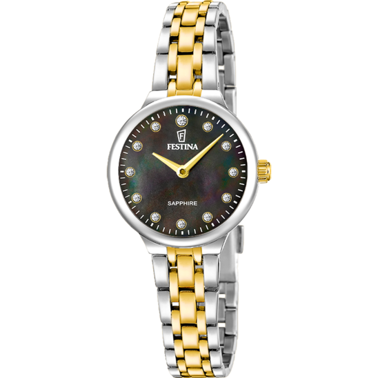 Reloj Festina Mademoiselle F20792/3 Negro Brazalete De Acero, Mujer