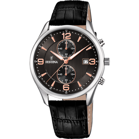 RELOJ DE HOMBRE FESTINA TIMELESS CHRONOGRAPH F6855/7 CON ESFERA NEGRA