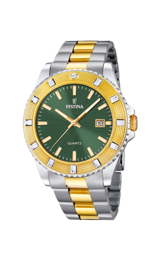 Montre Festina Femme F16770/E - Boîtier Acier Inoxydable Gris, Bracelet Acier, Verre Minéral, étanche 3 ATM