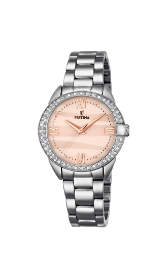 Festina Dames analoog quartz horloge met roestvrij stalen