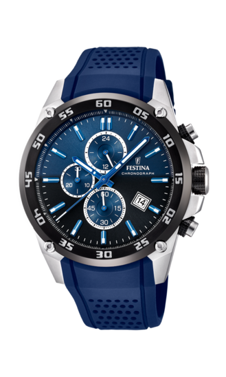 FESTINA MEN'S BLUE THE ORIGINALS RUBBER WATCH BRACELET F20330/A