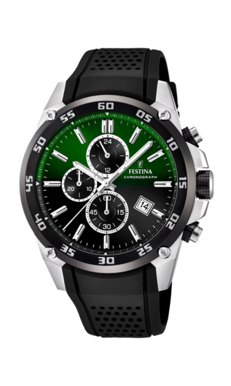 RELÓGIO FESTINA THE ORIGINALS F20330/B VERDE PULSERA DE BORRACHA, HOMEM