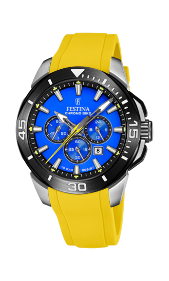 MEN'S WATCH FESTINA CHRONO BIKE BLUE WITH STAINLESS STEEL STRAP F20642/D