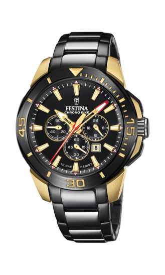 FESTINA SPECIAL EDITIONS WATCH F20644/1 BLACK STAINLESS STEEL STRAP 316L, MEN.