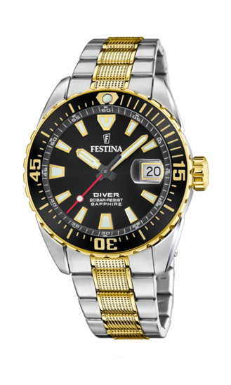 Festina Orologio Uomo F20362/1 - Cassa In Acciaio Inox, Vetro Minerale, Quadrante Circolare, Design Classico E Affidabile