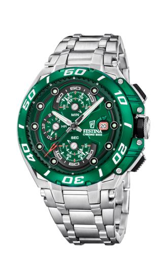 Festina Orologio Uomo In Acciaio Placcato PVD Oro - Bracciale A Maglia, Modello F20569/1