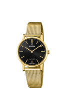 RELOJ FESTINA F20023/3 NEGRO CORREA DE ACERO, MUJER