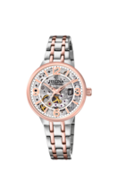 FESTINA AUTOMATIC SKELETON WATCH F20615/1 WITH STEEL STRAP, WOMEN'S VERSION
