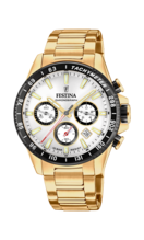 FESTINA HEREN WIT TIMELESS CHRONOGRAPH 316L ROESTVRIJ STAAL HORLOGE ARMBAND F20634/1