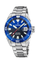 Festina Orologio Subacqueo Uomo F20669/2: Bracciale Acciaio, Vetro Zaffiro, Impermeabile 20 ATM (200 Metri)