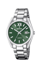 MONTRE FESTINA ACIER CLASSIQUE F20683/5 VERT, BRACELET D’ ACIER INOXYDABLE, HOMME