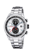 FESTINA MEN'S SILVER TIMELESS CHRONOGRAPH STAINLESS STEEL WATCH BRACELET F20694/1