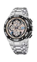 Festina F20522/3 – Orologio Uomo Cronografo Al Quarzo, Cassa In Acciaio, Quadrante Blu E Bracciale Metallo