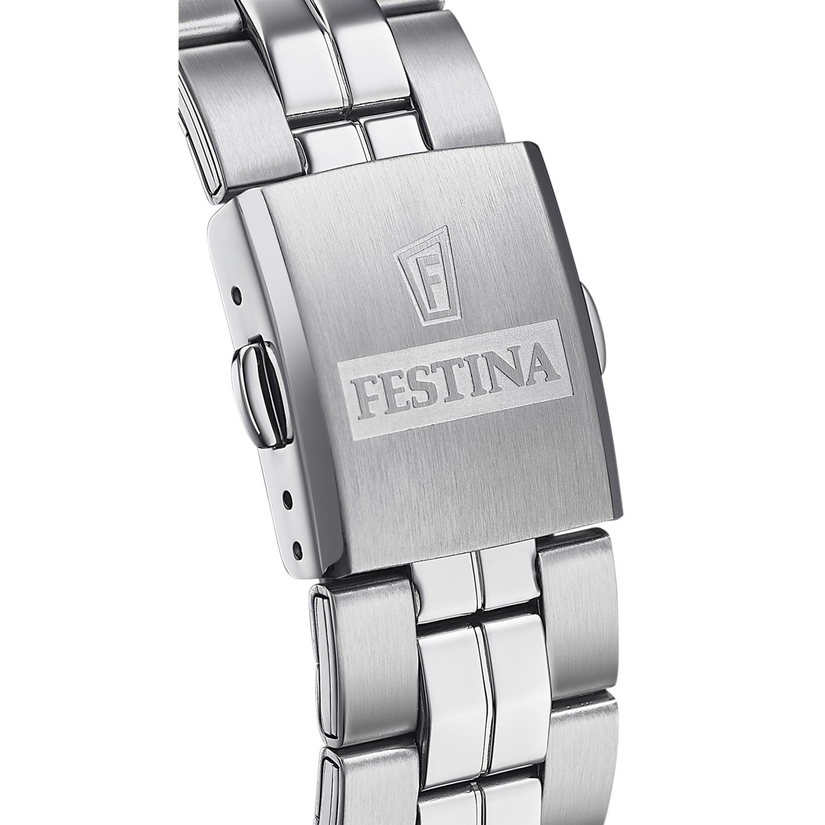 OROLOGIO FESTINA CLASSICS F20437/1 BIANCO CINTURINO IN ACCIAIO, UOMO