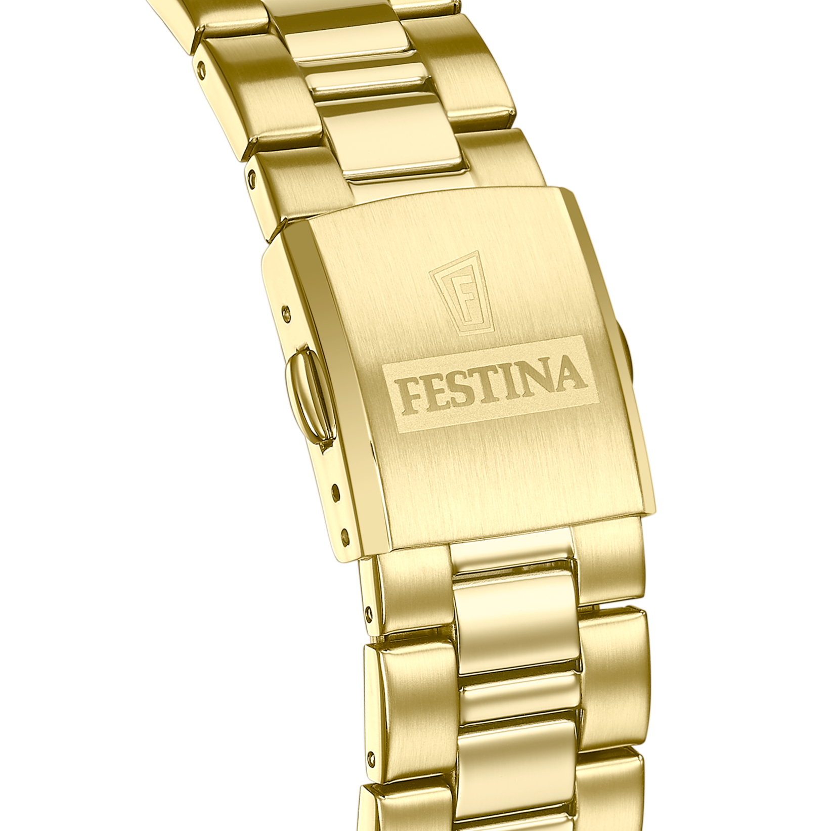 Montre Festina Femme F20557/2 - Bracelet Acier Doré, Cadran Blanc, Quartz, Neuve Avec étiquettes