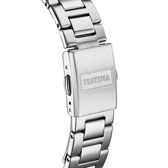 FESTINA CLASSICS WATCH F16377/4 BLACK STEEL STRAP, WOMEN'S