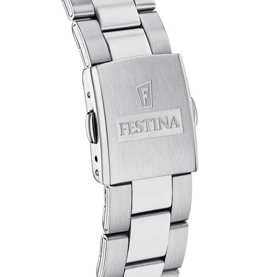 FESTINA TIMELESS CHRONOGRAPH WATCH F16820/2 BLUE STEEL STRAP, MEN