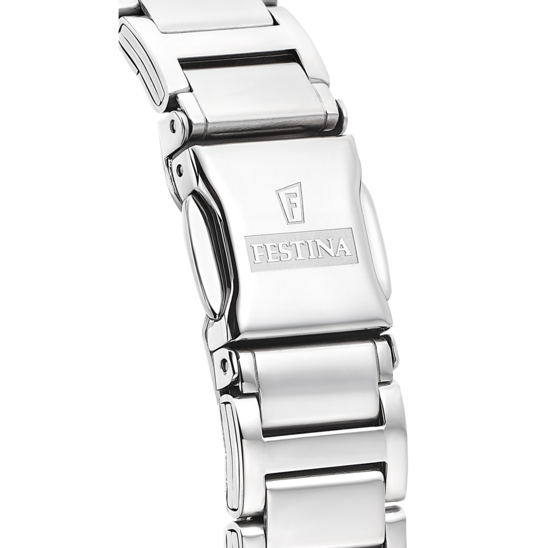 FESTINA WATCH MADEMOISELLE F16936/A SILVER STEEL STRAP, WOMEN'S