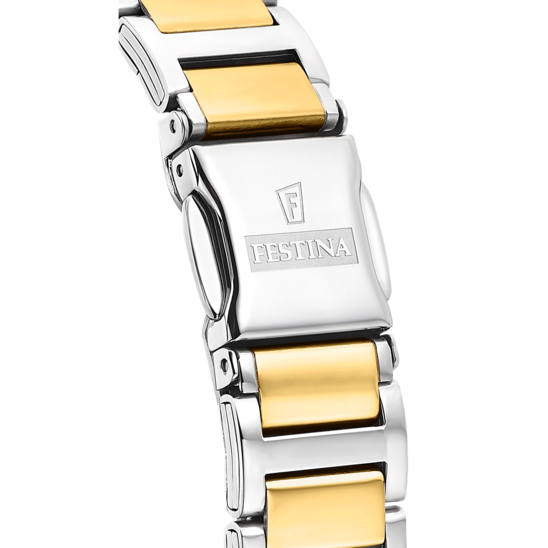 FESTINA WATCH MADEMOISELLE F16937/B GOLD STEEL STRAP, WOMEN'S