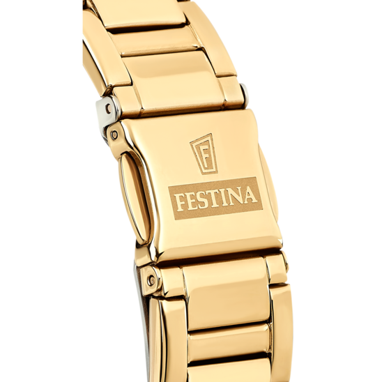 ⚡Reloj Festina F20580/1 Mujer automático totalmente en acero dorado.