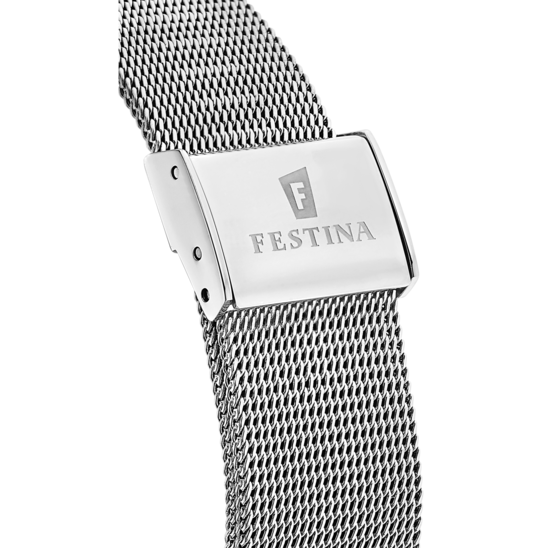 RELÓGIO FESTINA MADEMOISELLE F20420/1 MADREPÉROLA PULSEIRA DE AÇO, MULHER