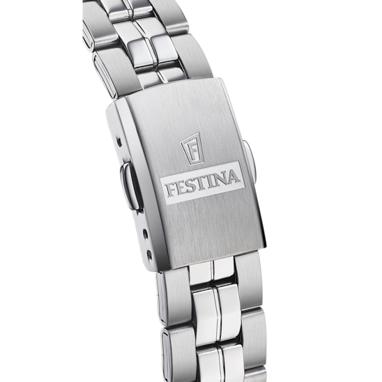 FESTINA CLASSICS F20438/C BLACK STEEL STRAP WATCH, WOMEN'S.