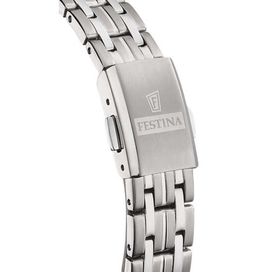 FESTINA DAMES WIT STAAL HORLOGE ARMBAND F20468/1