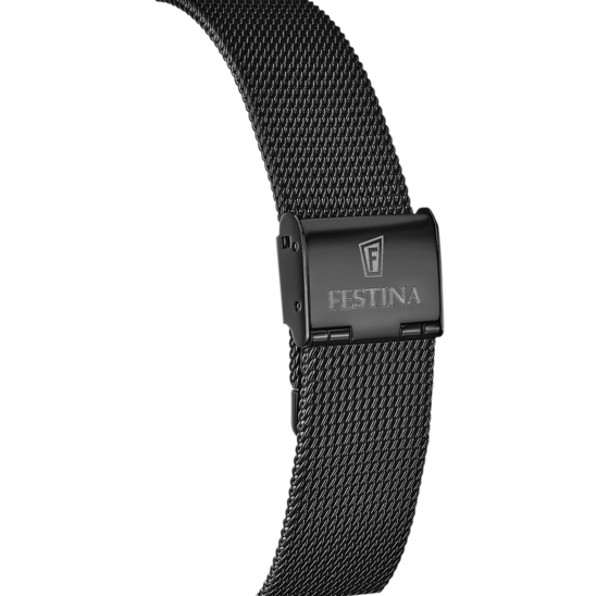 FESTINA HEREN ZWART AUTOMATIC STAAL HORLOGE ARMBAND F20535/1